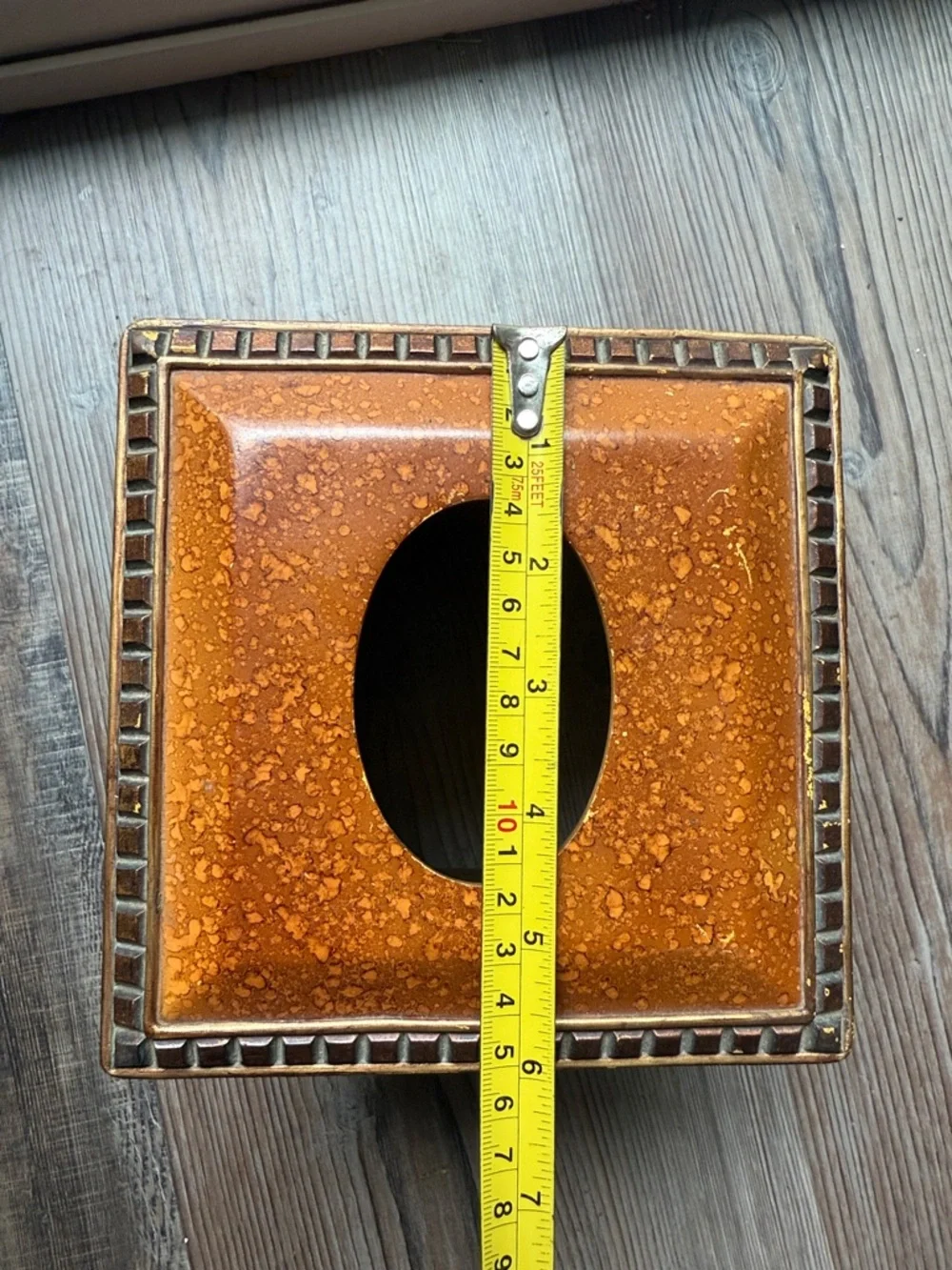 Orange Decorative Bathroom Accessory - Wash Cloth Holder